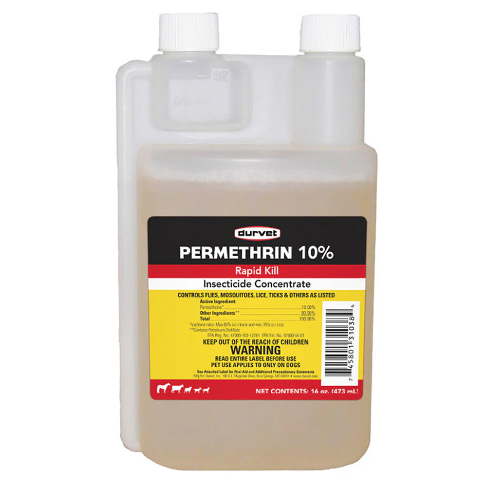 Durvet Permethrin 10% Rapid Kill Insecticide Concentrate