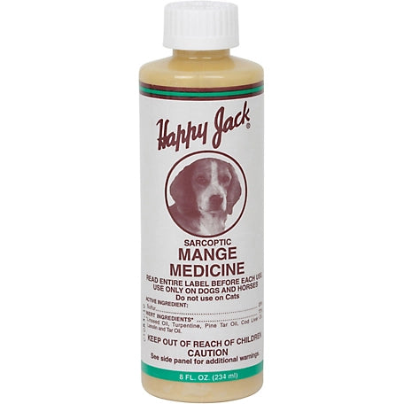 Happy Jack Mange Medicine for Dogs, 8 oz