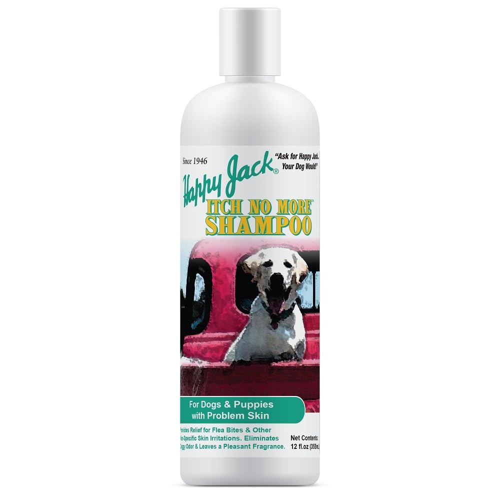 Happy Jack Itch No More Dog Itchy Skin Shampoo & Treatment (12 oz)