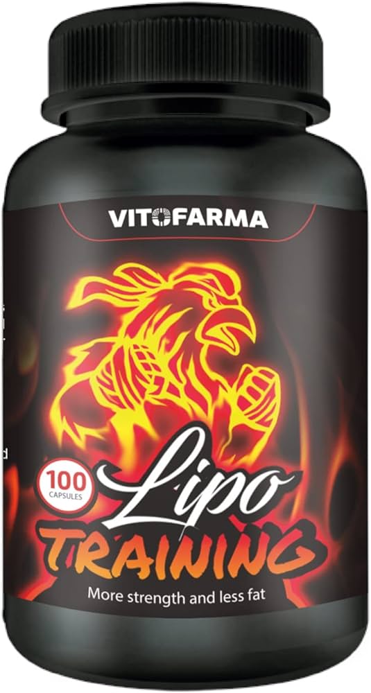 Reductor de Grasa Corporal Lipo Training 100 CAPSULAS para Gallos, para Gallo