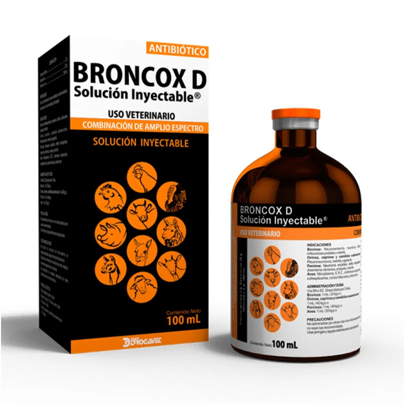 Broncox D solucion inyectable 100ml