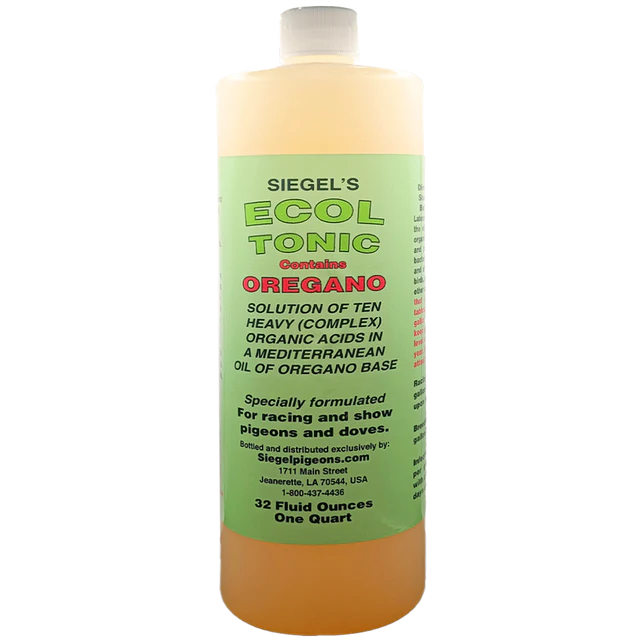 Ecol Tonic Promotes Health for Racing Pigeons 16oz 32oz