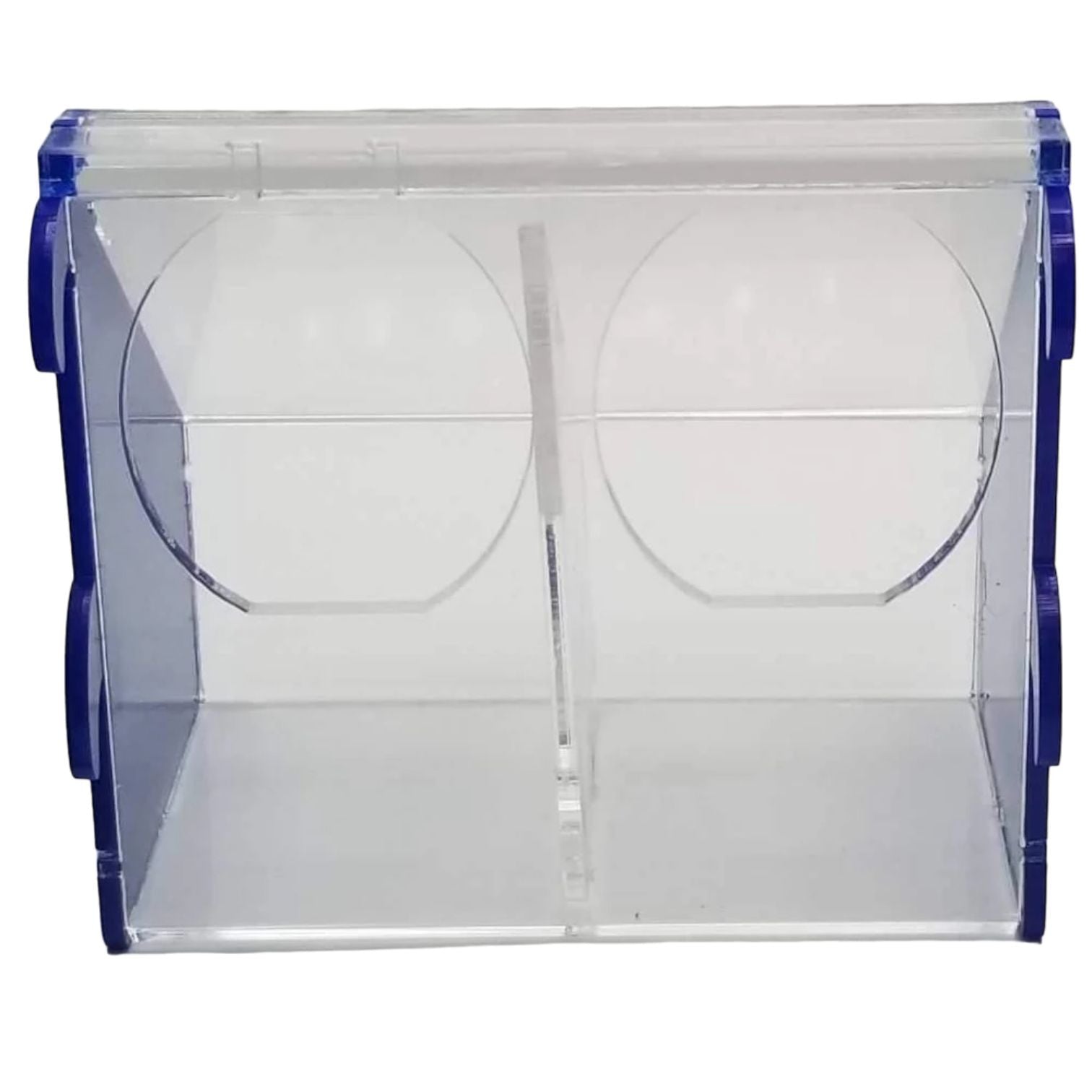 Comedero doble de plástico para pájaros