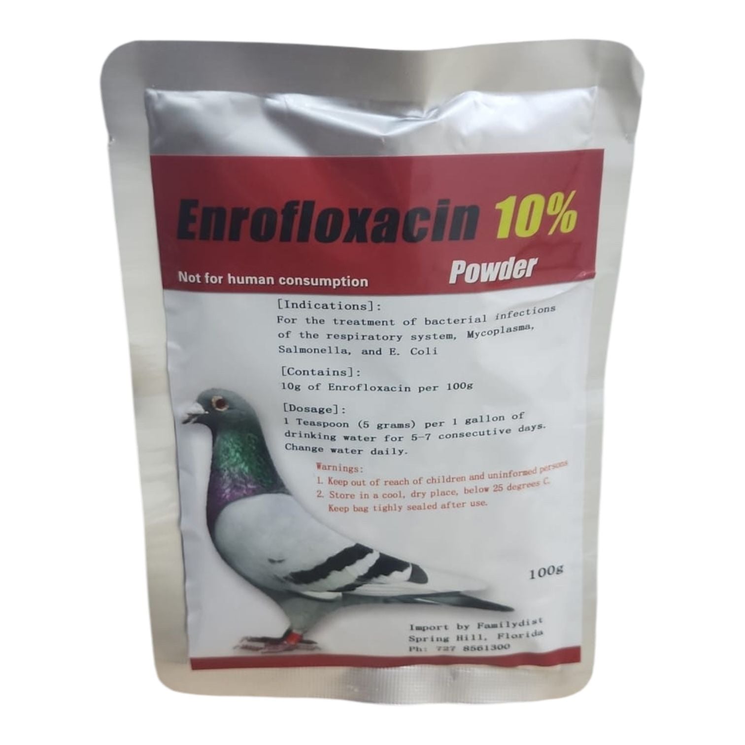Enrofloxacin 10%: Powder