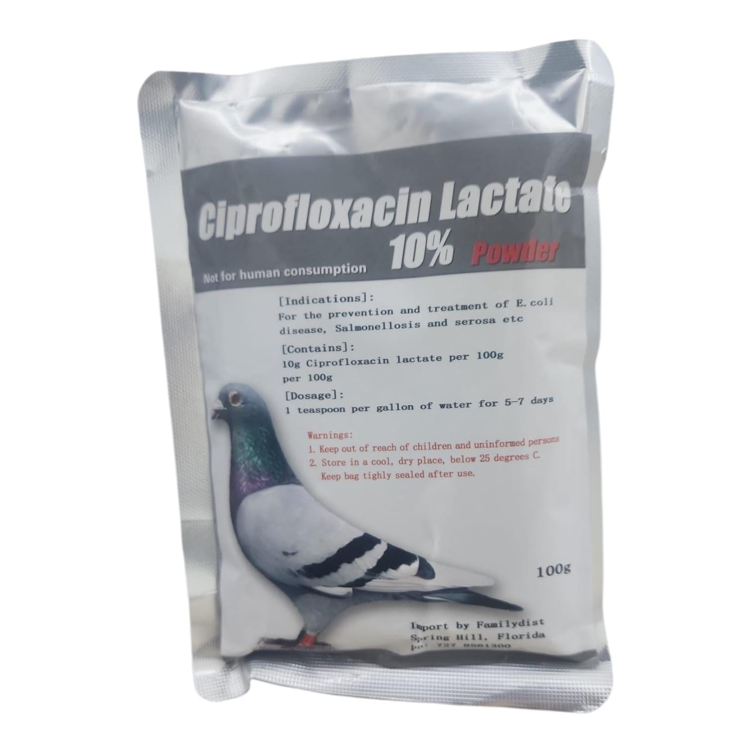 Ciprofloxacin Lactate 10%