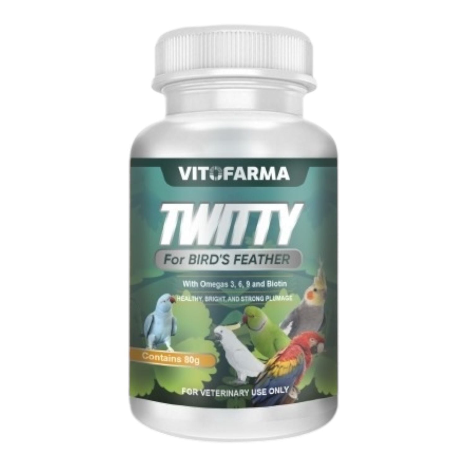 Feather Growth Supplement for Birds – Twitty 80g