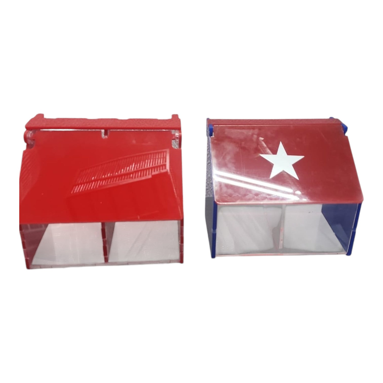 Comedero acrílico doble para malla con diseños