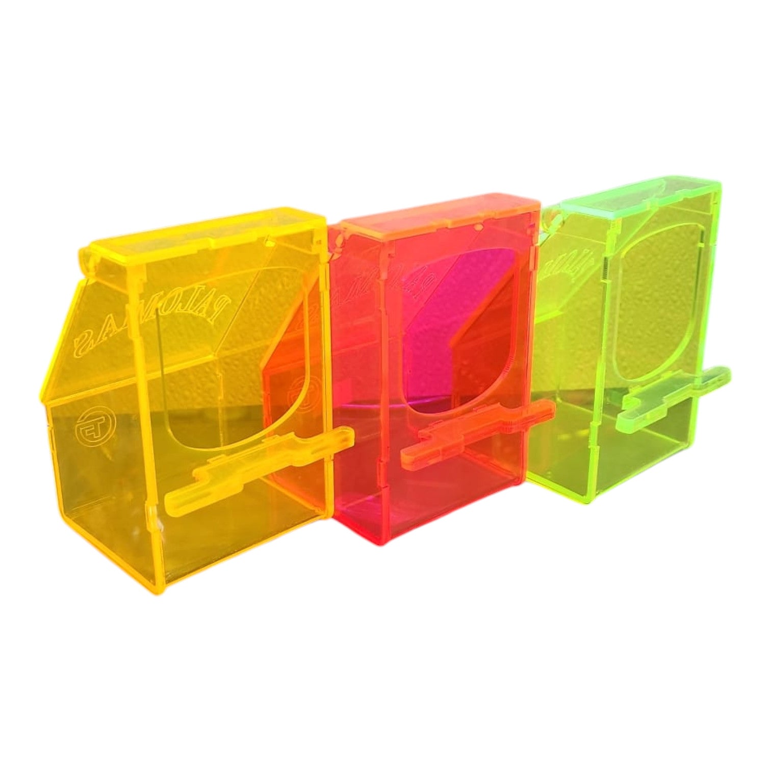 Comedero acrílico para barilla de colores