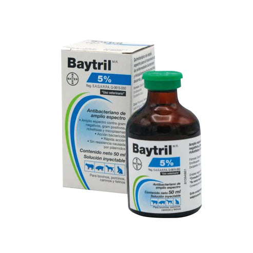 Baytril 5% 50ml 100ml