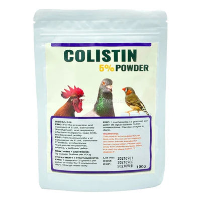 Colistin 5% Powder for Birds - 100g