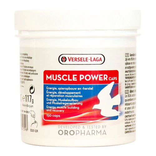 Oropharma Muscle Power (Versele-Laga) BCAA Capsules for Strong Flight Muscles in Birds