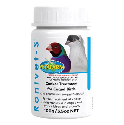Ronivet-S Canker Treatment for Finches & Pigeons