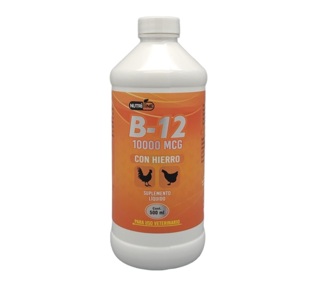 NUTRI-LINE B12 Plus HIERRO FOR POULTRY ANIMAL | LIQUID VITAMIN SUPPLEMENT 500ML