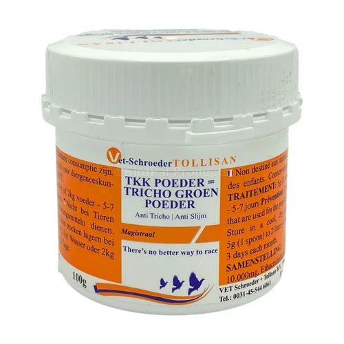 Vet Schroeder Tollisan TKK Powder for Canker & Giardia