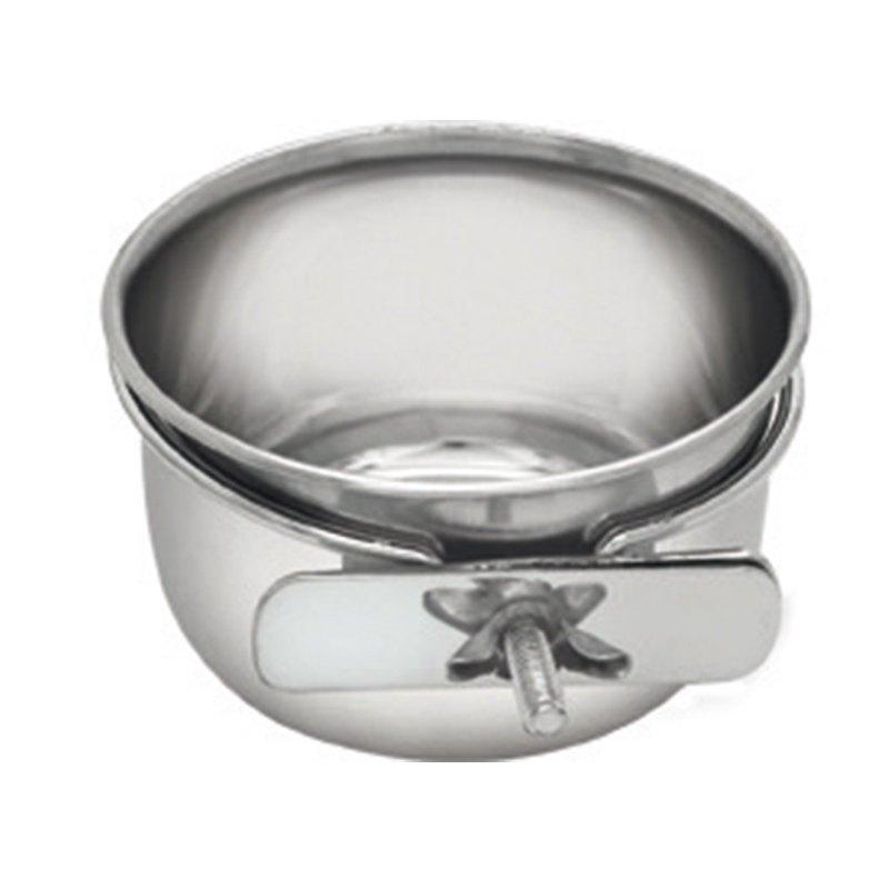 Comedero para pájaros de acero inoxidable