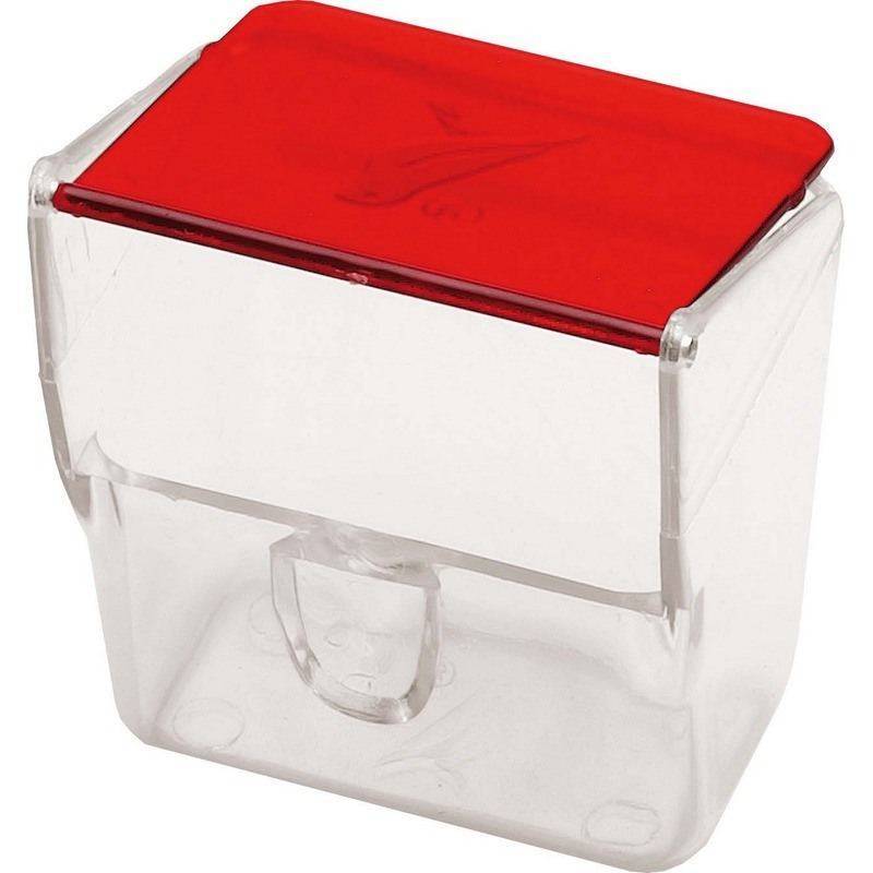 Comedero para pájaros transparente con tapa