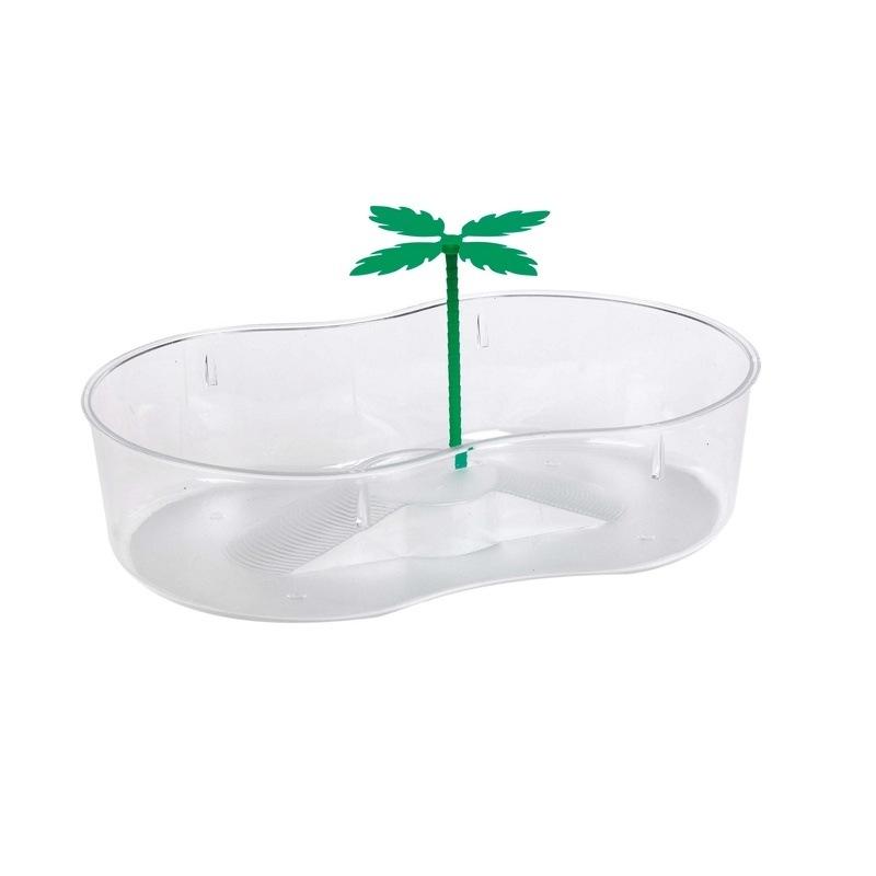 Nido de tortugas con palmera en su interior